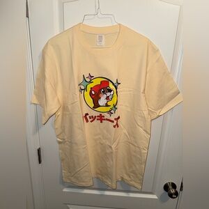Buccee’s Men’s Cream Japanese Anime Logo Graphic T-Shirt - Size XL